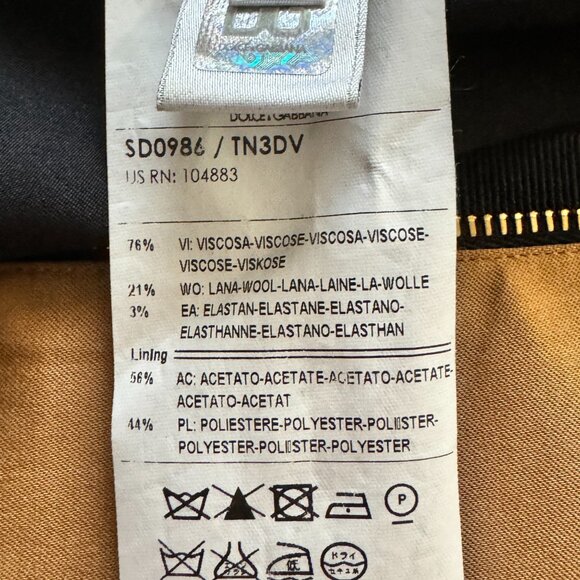 DOLCE & GABBANA gold dress sz42 NWOT - Picture 10 of 13